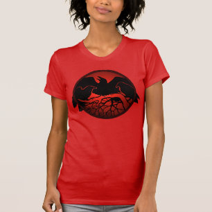 Women's Raven Shirt Native Raven Art Lady's Shirt