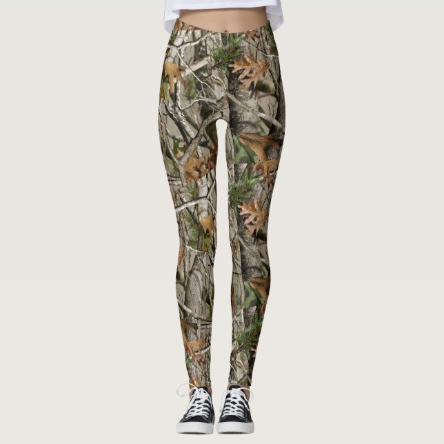 Women's Real Camouflage Leggings Camo (Front)