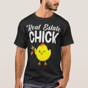 Womens Real estate chick Funny Realtor VNeck T-Shirt