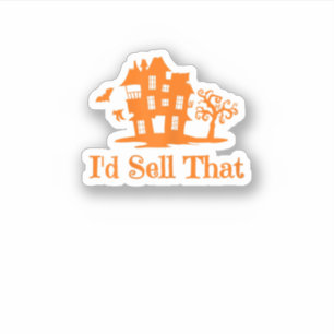 Womens Realtor Halloween I'D Sell That Real Estate