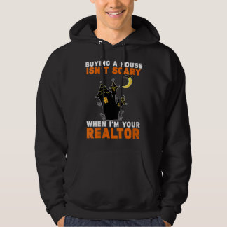 Womens Realtor Halloween Real Estate Agent & Broke Hoodie