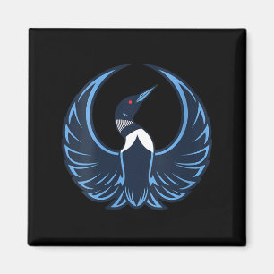 Women's rebel loon minnesota strong Women's rebel  Magnet