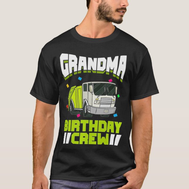Womens Recycling Garbage Truck Birthday Party Gran T-Shirt (Front)