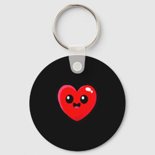 Women's Red Heart Funny Cute Design For Men Women  Key Ring