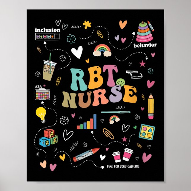 Womens Registered Behaviour Technician Rbt Behavio Poster (Front)