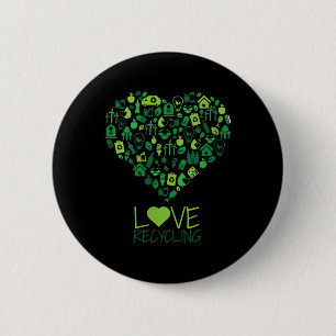 Womens Renewable Energy & Recycling - 6 Cm Round Badge