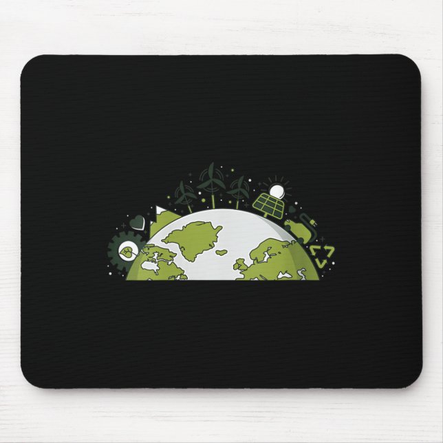 Womens Renewable Energy &amp; Recycling - Mouse Mat (Front)