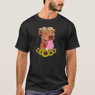 Womens Rescue Pitbull Dog Accessories Graphic Imag T-Shirt