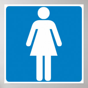 Women's Restroom Highway Sign