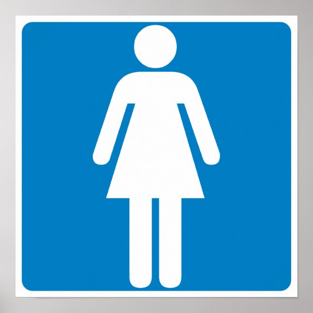 Women's Restroom Highway Sign (Front)