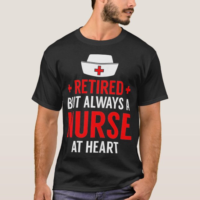 Womens Retired Nurse Cool Nursing Retirements Gift T-Shirt (Front)