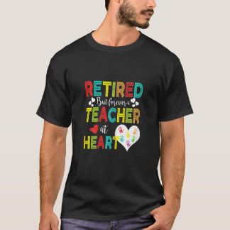 Womens Retired Pre K Kindergarten Teacher Retireme T-Shirt