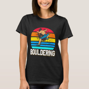Womens Retro Bouldering Wall Smash Indoor Climbing T-Shirt