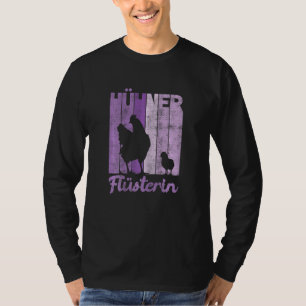 Womens Retro Chickens Whisper Farmer Chicken T-Shirt