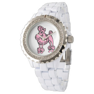 Women's Retro French Pink Poodle Watch Gift