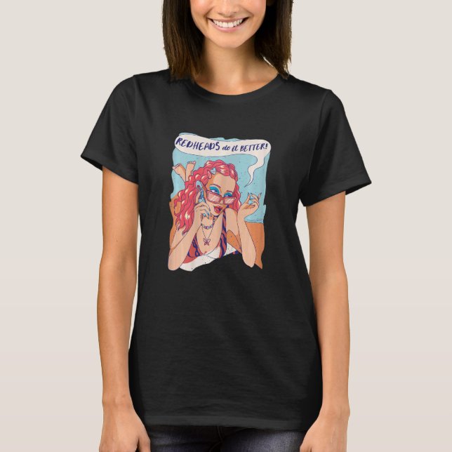 Womens Retro Gingers Redhead Girl Redheaded Women  T-Shirt (Front)