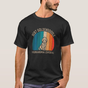 Womens Retro Goldendoodle Dog Design For Grandma F T-Shirt