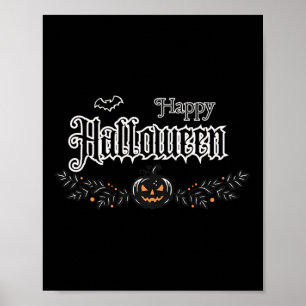 Womens Retro Gothic Halloween Premium Poster