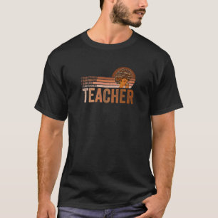 Womens Retro Junenth Funny Teacher Black History M T-Shirt