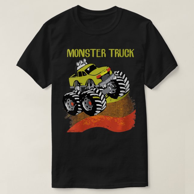 Womens Retro Monster Truck Funny Racing Truck Driv T-Shirt (Design Front)