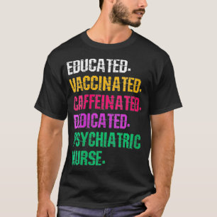 Womens Retro Psych Nurse Psychiatric Nursing Menta T-Shirt