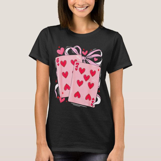Womens Retro Six Seven 67 Meme Valentines Day Play T-Shirt (Front)