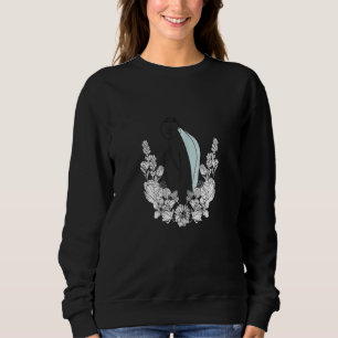 Womens Retro Social Distance Queen Stay At Home Qu Sweatshirt