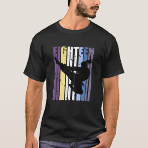 Womens Retro Taekwondo Girls 18Th Birthday Karate T-Shirt