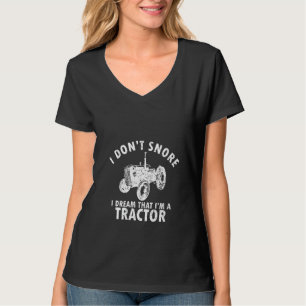 Womens Retro Tractor Funny For Farmer Rancher Chi T-Shirt