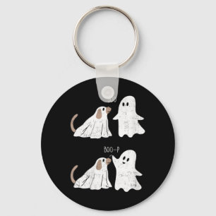 Womens Retro Vintage Boo Boop Ghost And Dog Key Ring