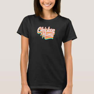 Womens Retro Vintage Style Chicken Mama Girls Mum T-Shirt