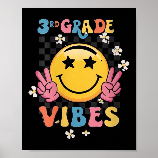 Womens Retro Welcome Back To School Teacher Boys G Poster (Front)