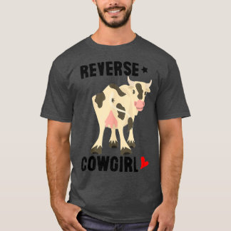 Womens Reverse Cowgirl Funny T s for Women Adult T-Shirt