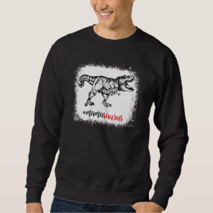 Womens Rex Dinosaur Mama Saurus Family Matching Ma Sweatshirt