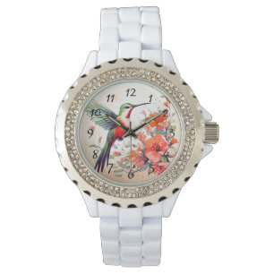Women's Rhinestone Hummingbird  Watch