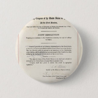 Women's Right to Vote- 19th Amendment 6 Cm Round Badge