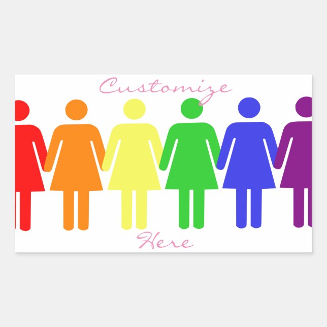 women's rights 2017 LGBTQIA Thunder_Cove Rectangular Sticker (Front)