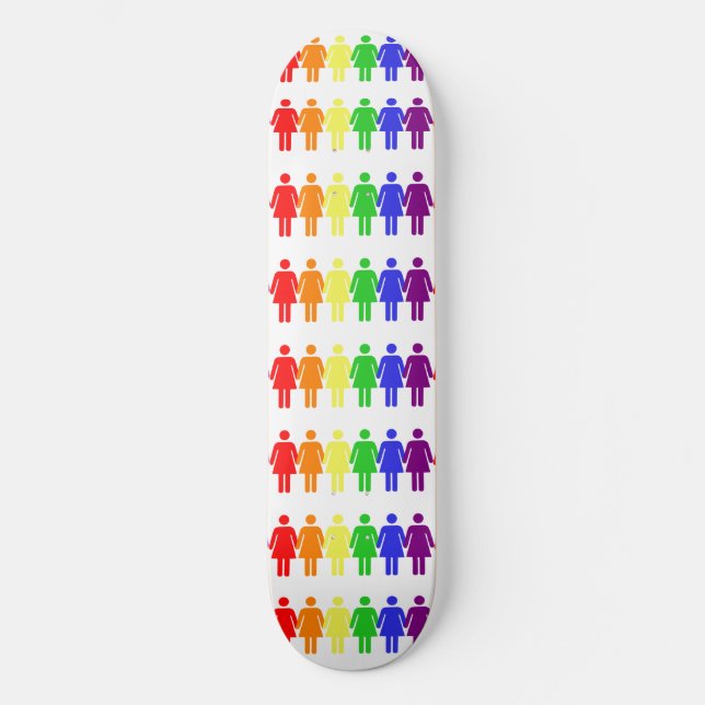 women's rights 2017 LGBTQIA Thunder_Cove Skateboard (Front)