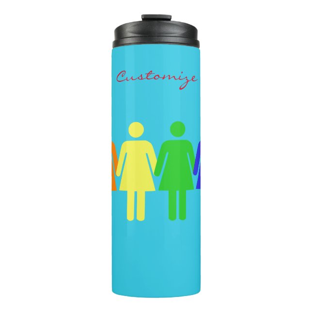 women's rights 2017 LGBTQIA Thunder_Cove Thermal Tumbler (Front)