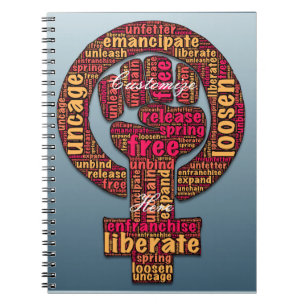 women's rights 2017 raised fist notebook