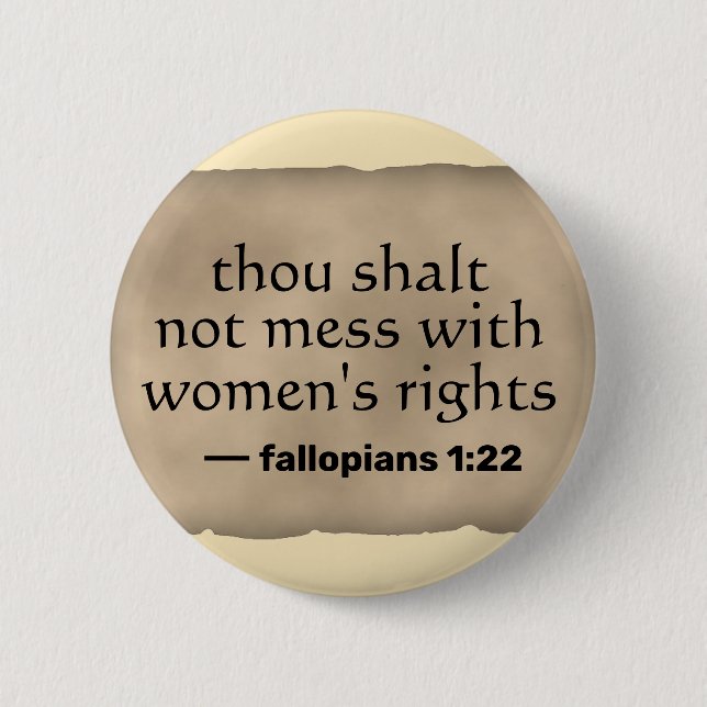 Women's Rights 6 Cm Round Badge (Front)