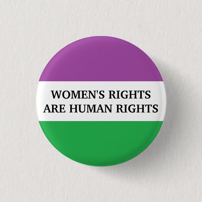 Women's Rights Are Human Rights 3 Cm Round Badge (Front)