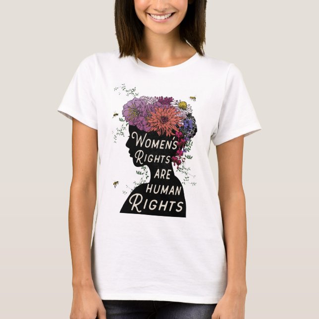 Women's Rights Are Human Rights Boyfriend T-shirt (Front)