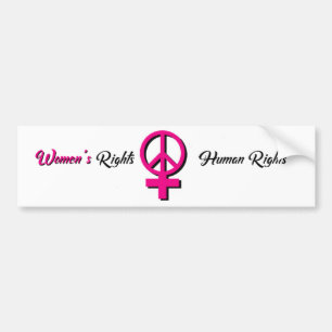 Women's Rights are Human Rights Bumper Sticker