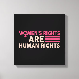 Women's Rights Are Human Rights Canvas Print