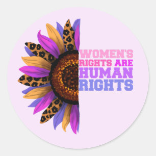 Women's Rights Are Human Rights Classic Round Sticker