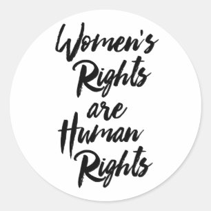 Women's Rights Are Human Rights Classic Round Sticker