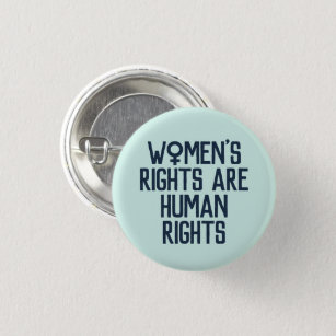 "Women's Rights Are Human Rights" Feminist 3 Cm Round Badge