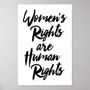 Women's Rights Are Human Rights Poster