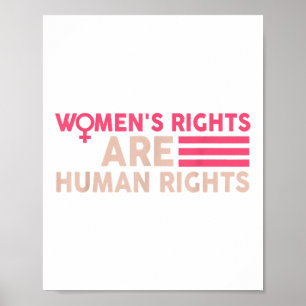 Women's Rights Are Human Rights Poster